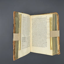 Load image into Gallery viewer, Binding the Medieval and Early Modern: Unattested 16th c. Martin Luther fragment, 14th century Swiss manuscript, and Blind Stamping as Cultural Commentary
