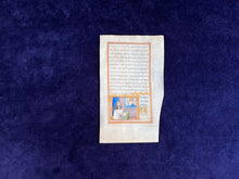 Load image into Gallery viewer, Dominican Patron Portrait &amp; the Historical Impact of Handwriting: Leaf from Italy (mid to late 15th c.)
