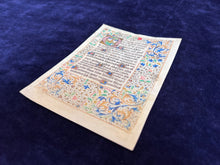 Load image into Gallery viewer, Professing Faith in Bruges: ca. 1475 leaf with Athanasian Creed from Book of Hours
