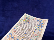 Load image into Gallery viewer, Professing Faith in Bruges: ca. 1475 leaf with Athanasian Creed from Book of Hours

