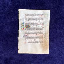 Load image into Gallery viewer, The Production of Luxury: Dutch Book of Hours Leaf with manufacturers’ touches (mid 15th c.)
