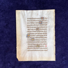 Load image into Gallery viewer, &quot;I am the resurrection and the life&quot;: Leaf with Benedictus Canticle, France (mid-14th c.)
