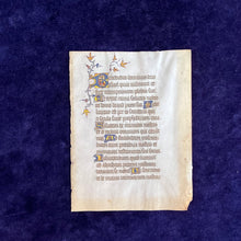 Load image into Gallery viewer, &quot;I am the resurrection and the life&quot;: Leaf with Benedictus Canticle, France (mid-14th c.)
