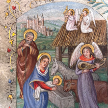 Load image into Gallery viewer, Imitating the Middle Ages in the Victorian Period: 19th century painting in the style of a medieval manuscript
