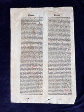 Load image into Gallery viewer, &quot;Primum est amore. Secundum est Odium&quot;: Summa Theologica (ca. 1470s)
