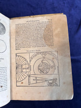 Load image into Gallery viewer, Conocer la altitud del Sol sobre el Horizonte en qualquier día y hora por los rayos del Sol: Peter Apian - Cosmographia (1575)
