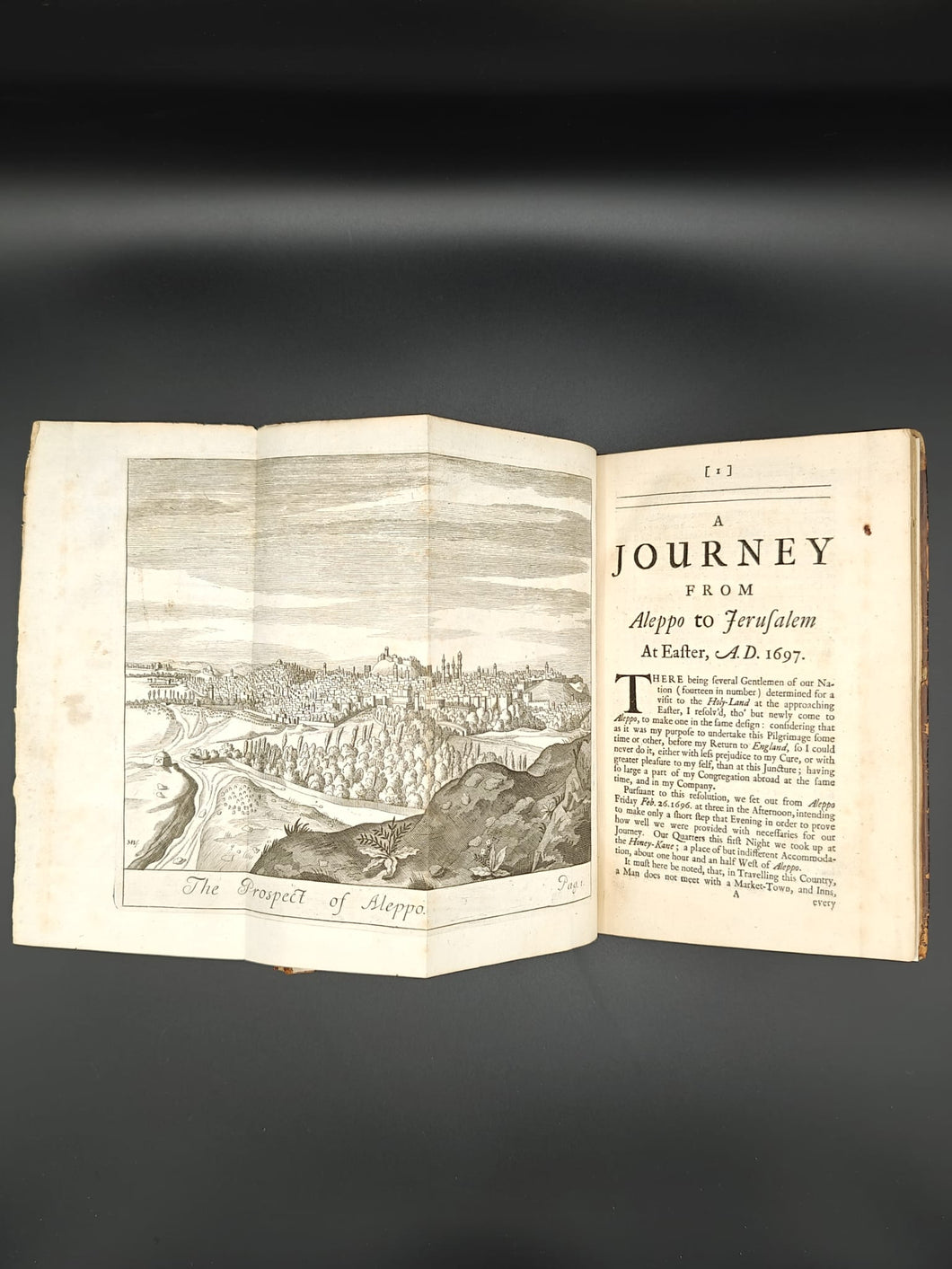 Bringing the Middle East to England, Owned by J. Meredith Read : Maundrell - A Journey from Aleppo to Jerusalem (1721)
