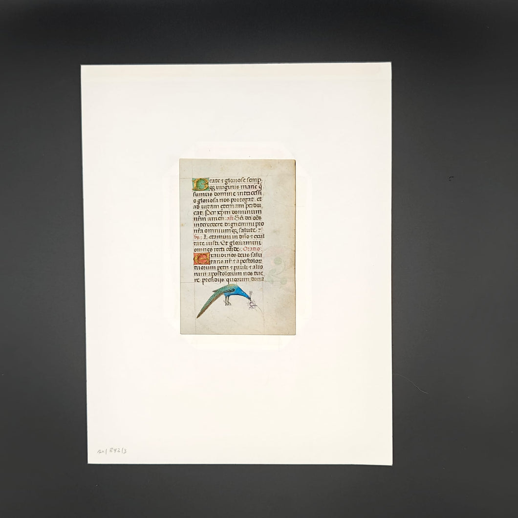 Book of Hours Leaf Attributable to Cornelia van Wulfschkerke of Sion Convent - Bruges/Ghent (ca. 1500)