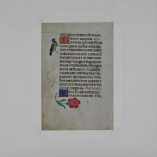 Load image into Gallery viewer, Book of Hours Leaf Attributable to Cornelia van Wulfschkerke of Sion Convent - Bruges/Ghent (ca. 1500)
