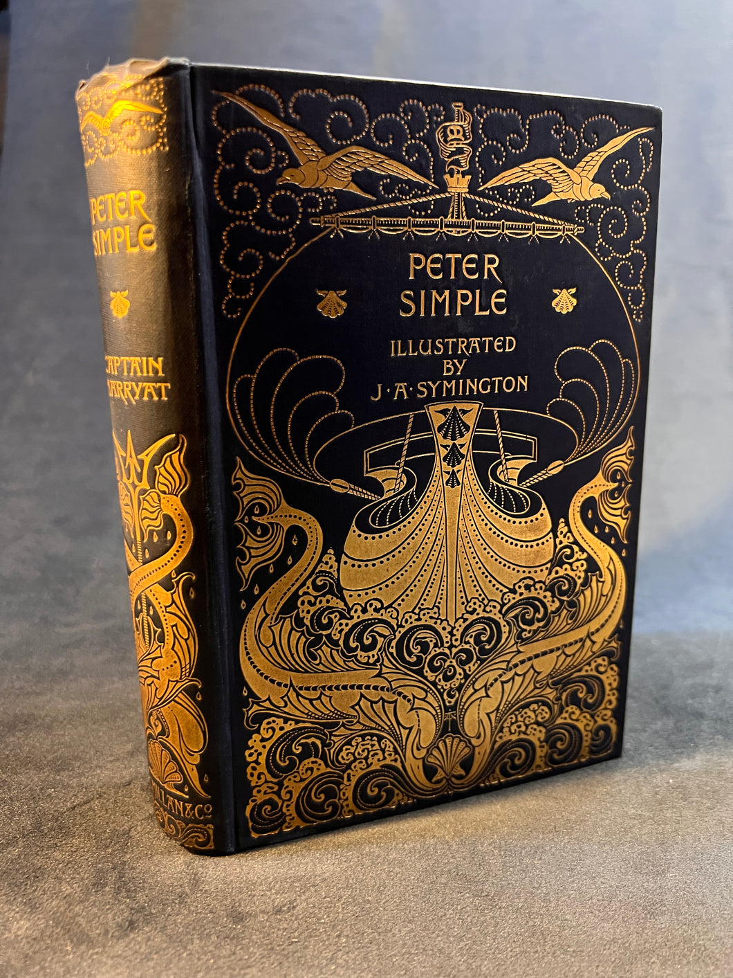 Art Nouveau Seascape & Victorian Illustrations: Captain Merryat & J. Ayton Symington, Peter Simple (1895)