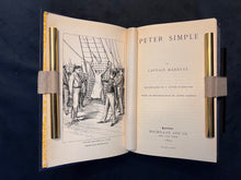 Load image into Gallery viewer, Art Nouveau Seascape &amp; Victorian Illustrations: Captain Merryat &amp; J. Ayton Symington, Peter Simple (1895)
