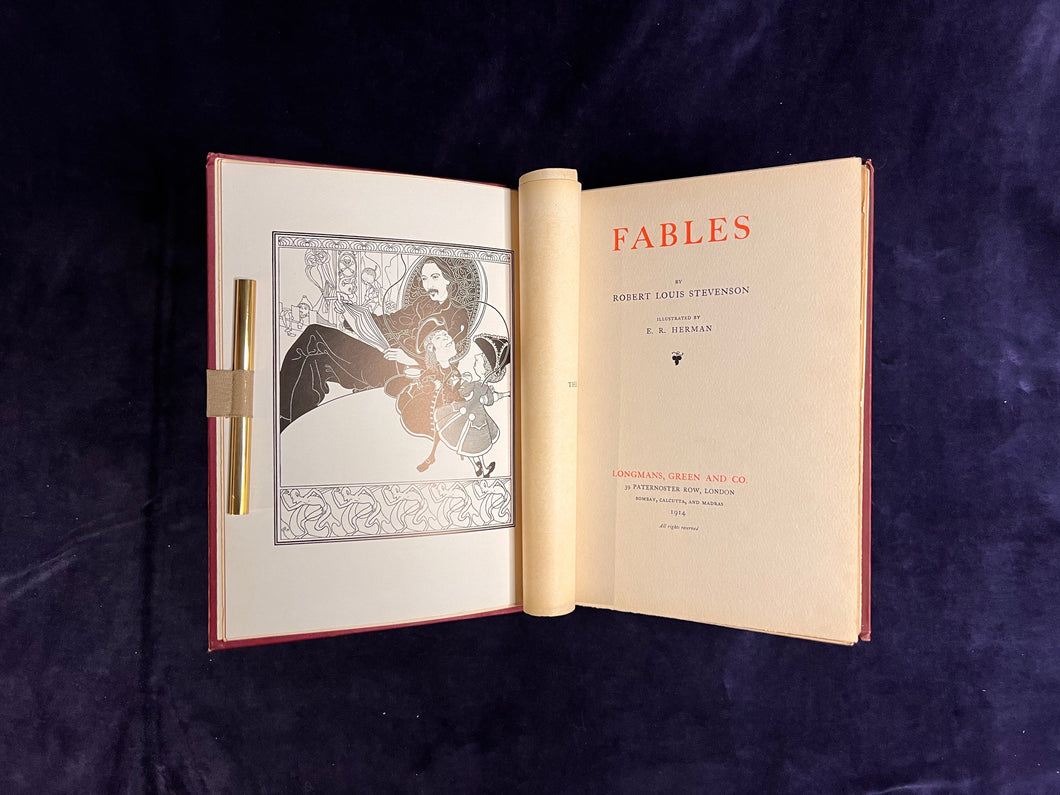 Aesthetically Aubrey Beardlsey-Adjacent: Robert Louis Stevenson - Fables (1914)
