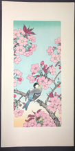 Load image into Gallery viewer, Jo, Bird on Branch with Pink Blossom
